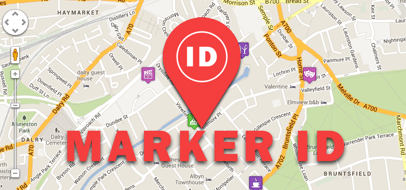 Google Map Marker ID