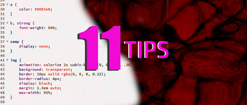 11 Tips for CSS coding