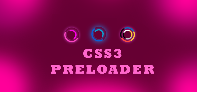 CSS3 Preloader